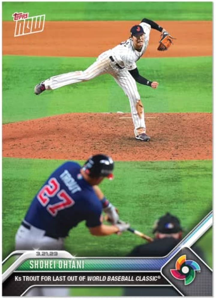 PSA10】 Topps Now 大谷翔平 トラウト WBC 決勝 ラスト PSA10】 Topps
