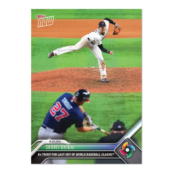Amazon.co.jp: Topps Now［WBC記念カード］ WBC決勝戦 大谷翔平 vs