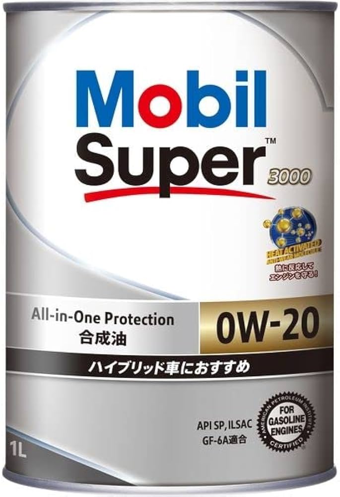 Amazon | Mobil エンジンオイル スーパー3000 0W-20 SP GF-6A 1L 合成