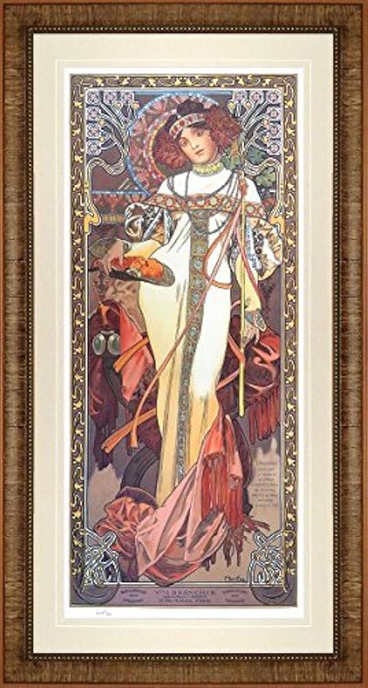 Amazon.co.jp: アルフォンス・ミュシャ『秋 四季(1900年版)』ジクレー