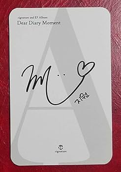 Amazon.co.jp: cignature ジウォン Dear Diary Moment トレカ A ver. 1