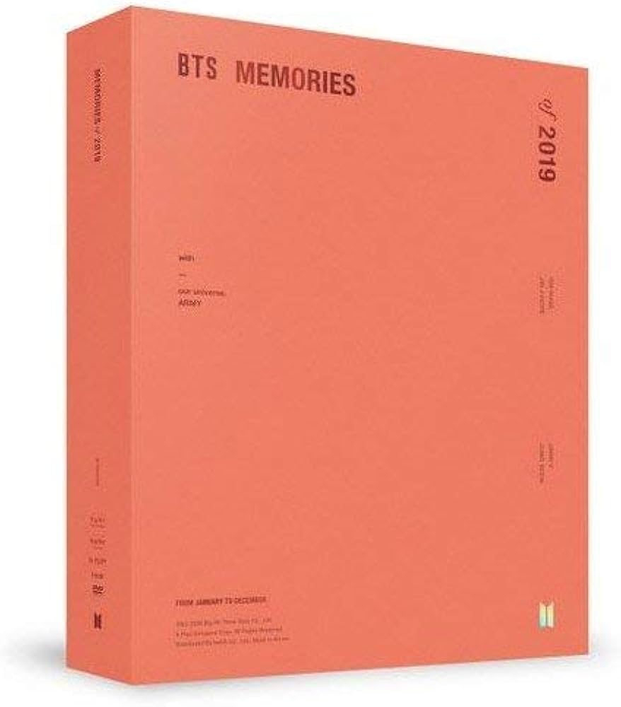 Amazon.com: BTS Memories of 2019 DVD 6 Disc+214p Photo Book+Paper