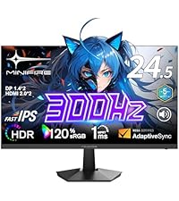 Amazon.co.jp: Minifire ゲーミングモニター24.5インチ/300Hz/180Hz