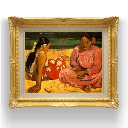 Amazon.co.jp: ゴーギャン タヒチの女 F6 油絵直筆仕上げ｜ 絵画 6号