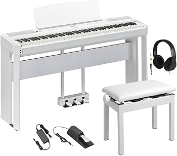 Amazon | YAMAHA P-525WH ホワイト 電子ピアノ 88鍵盤 専用スタンド