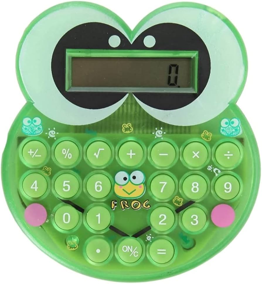 Amazon.co.jp: 電卓、オフィス電卓、卓上電卓、電卓 かわいい緑の