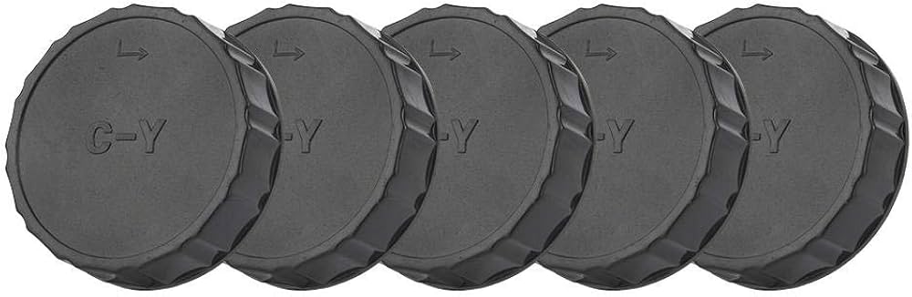 Amazon | レンズリアキャップ、5枚セット、Contax/Yasica CY マウント