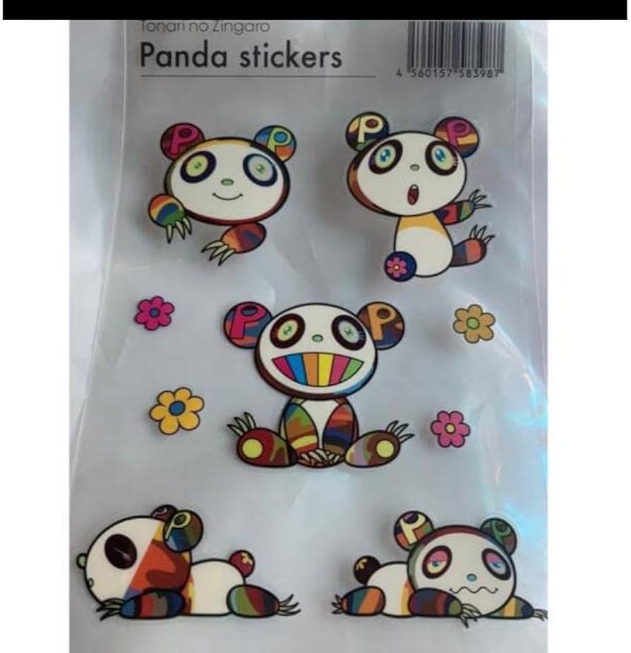 Amazon.co.jp: 村上隆 パンダ ステッカー シール murakami