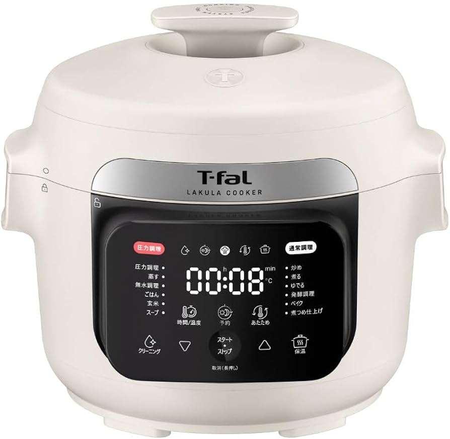 Amazon | ティファール 電気圧力鍋 3L 2～4人用 時短 圧力/炒め/無水