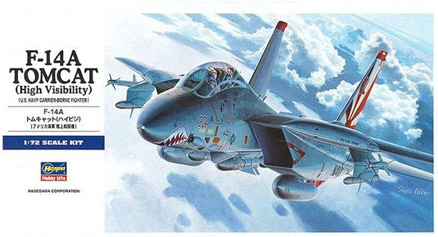 Amazon | ハセガワ 1/72 アメリカ海軍 F-14A トムキャット ハイビジ