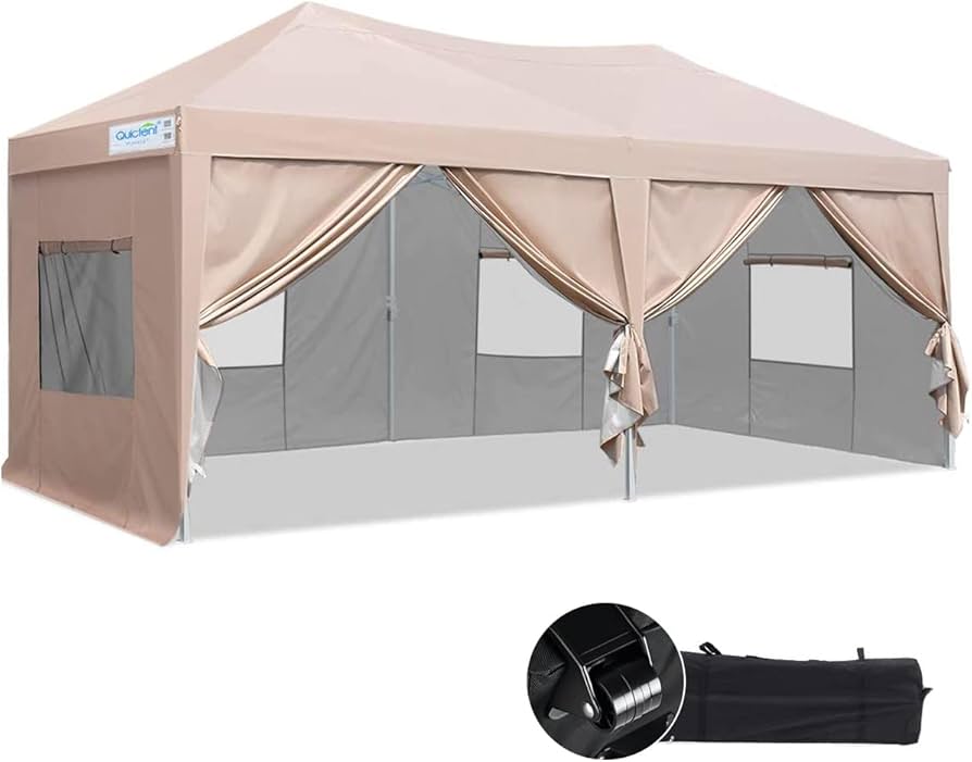 Amazon | ワンタッチ タープテント 3段階調節3m*6m UVカット 耐水