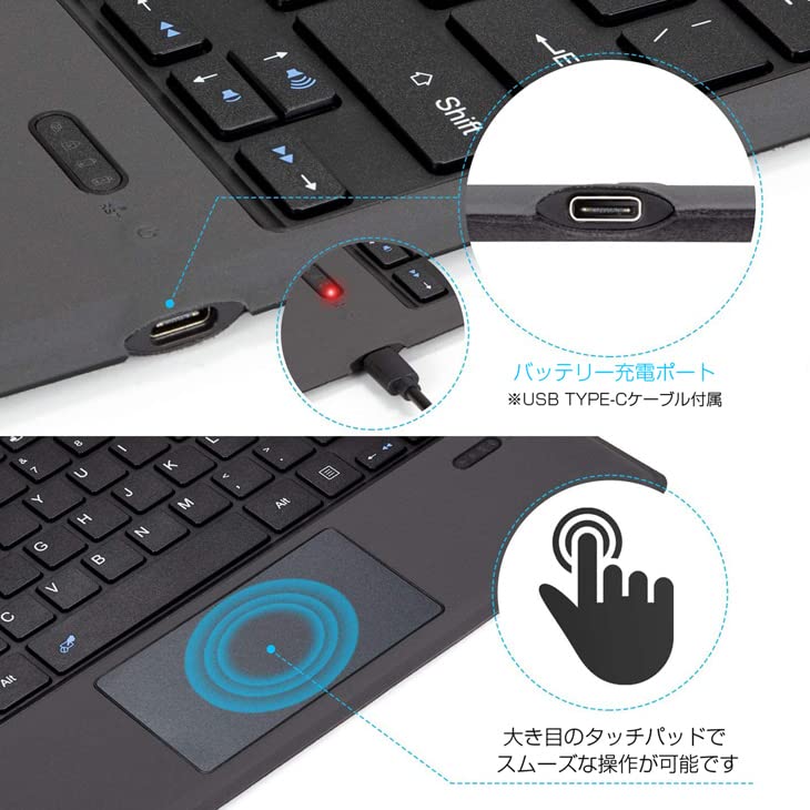 Amazon.co.jp: surface Go/Go 2 /Go 3 専用 bluetooth キーボード 携帯