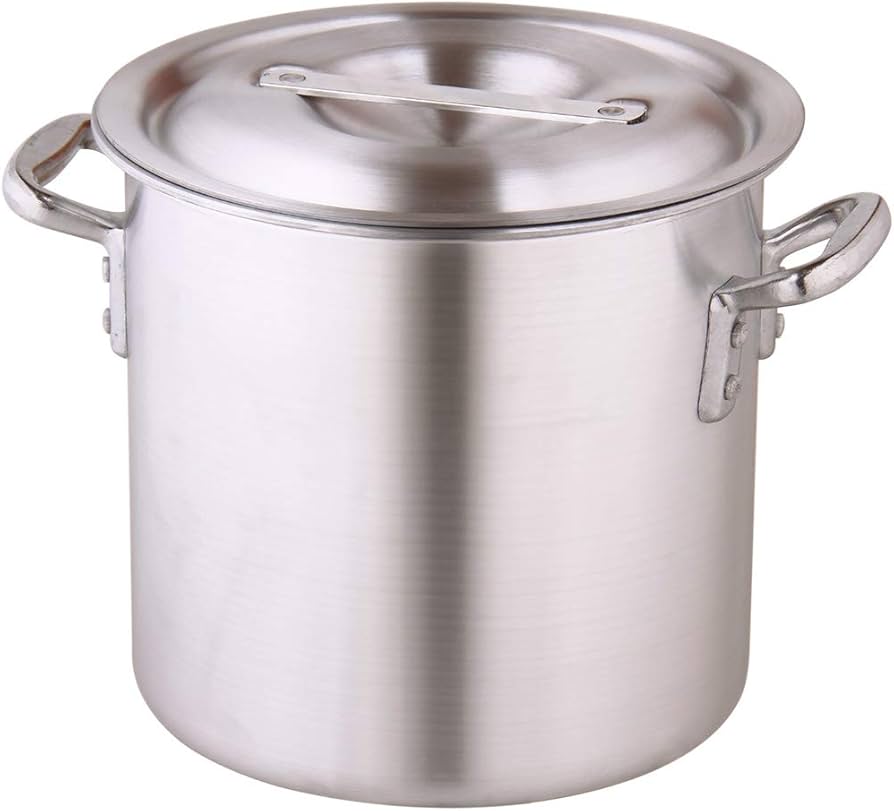 Amazon | 業務用 アルミ寸胴鍋 蓋付き プレミア 27cm 満水15L (IH対応