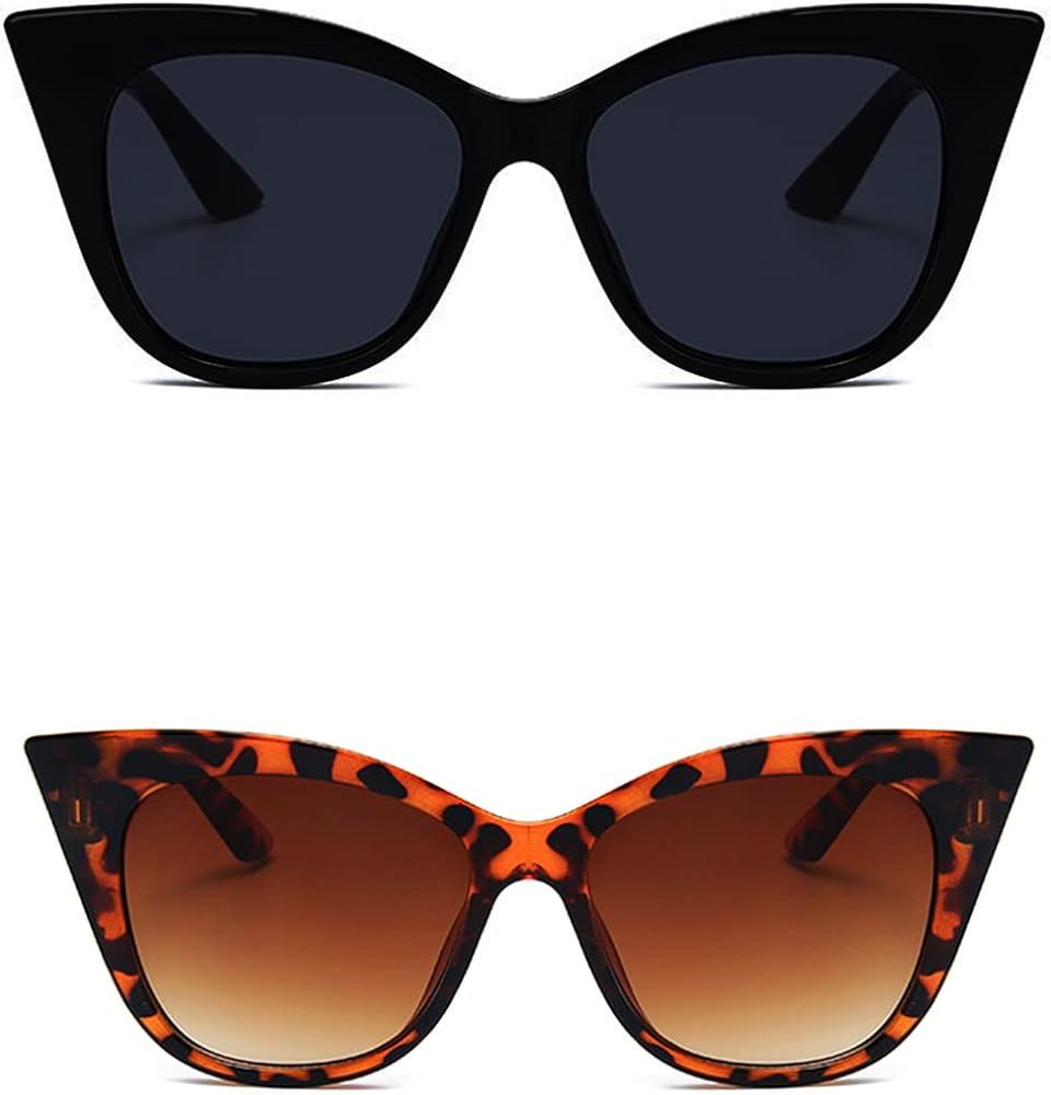 Amazon.com: EASYHAUTE Cat Eye Sunglasses for Women, 90s Designer