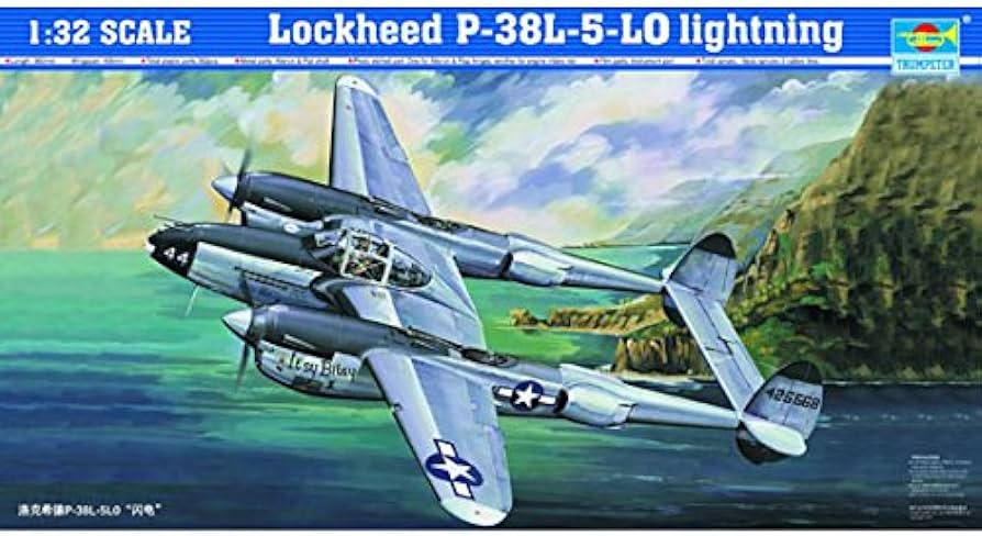 Amazon.com: Trumpeter 1/32 P38L-5-LO Lightning Fighter : Arts