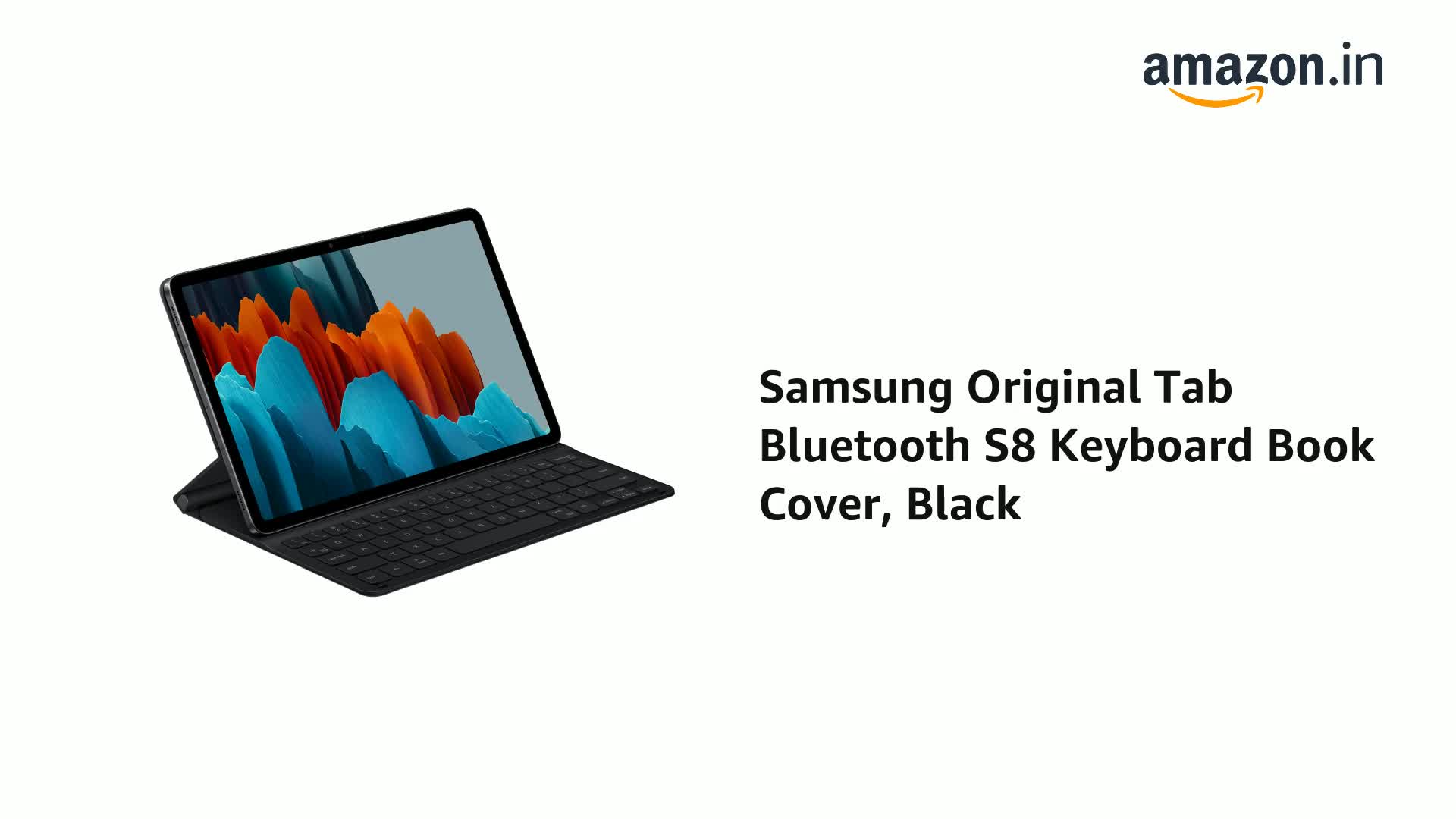 Samsung Original Tab Bluetooth S8 Keyboard Book Cover, Black - Buy