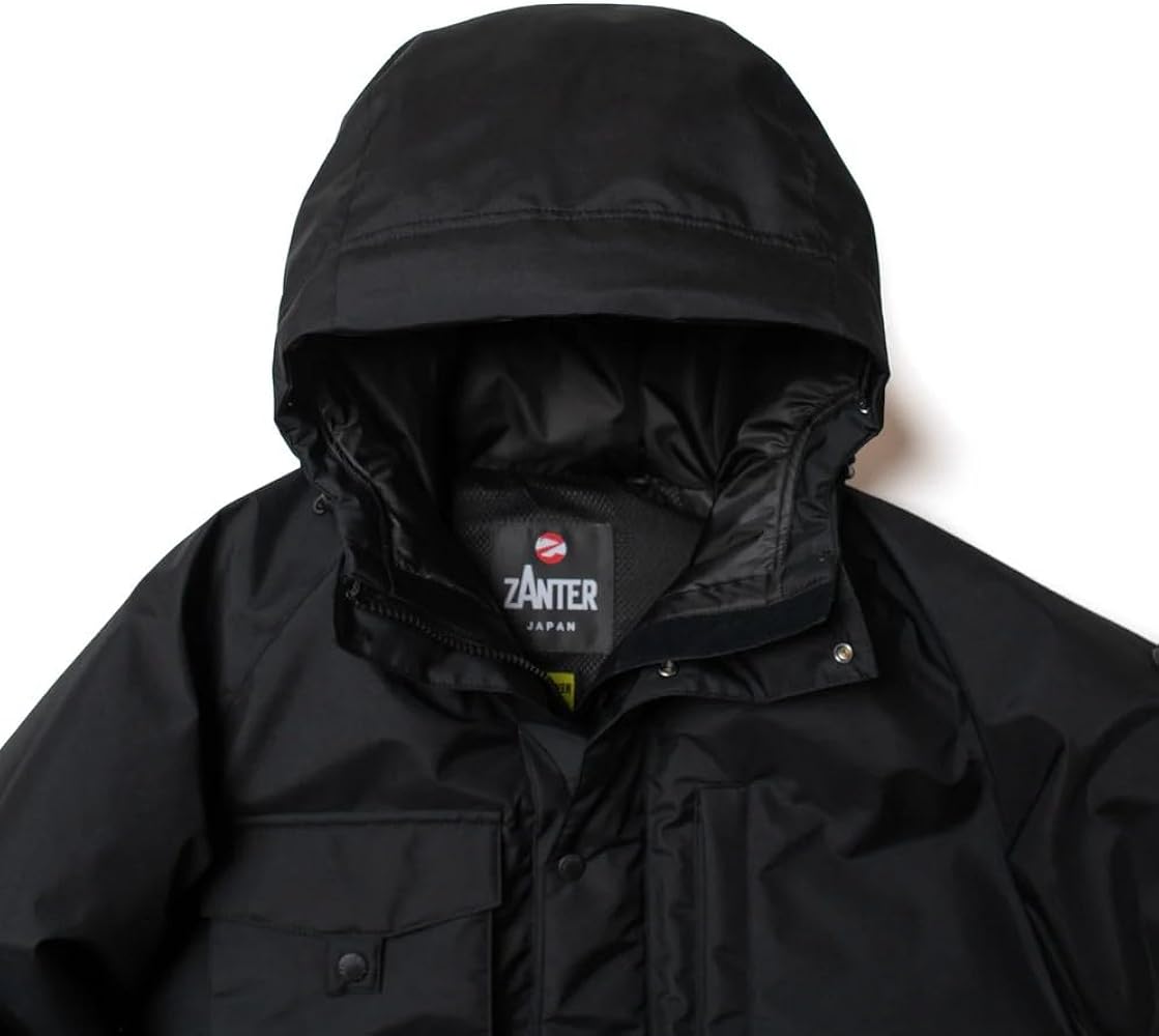 NANKAI 南海部品 高耐水 フェザー入り ダウン ジャケット 防寒着 黒