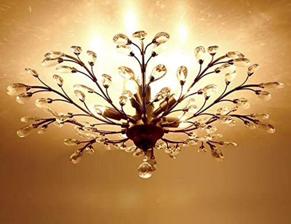 Amazon.co.jp : SAITODOU 工事不要 4灯 シャンデリア 照明器具 LED