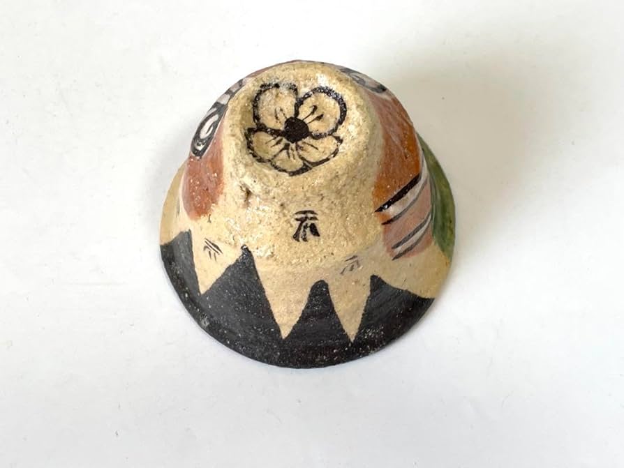 Amazon.co.jp: 陶芸家 作家物 澤克典 織部 ぐい呑 酒器 酒盃 弥七田