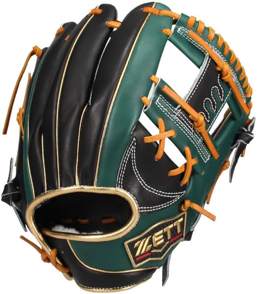 お値下げ！今宮モデル ZETT 軟式グローブ プロモデル 緑/ベージュ 楽天