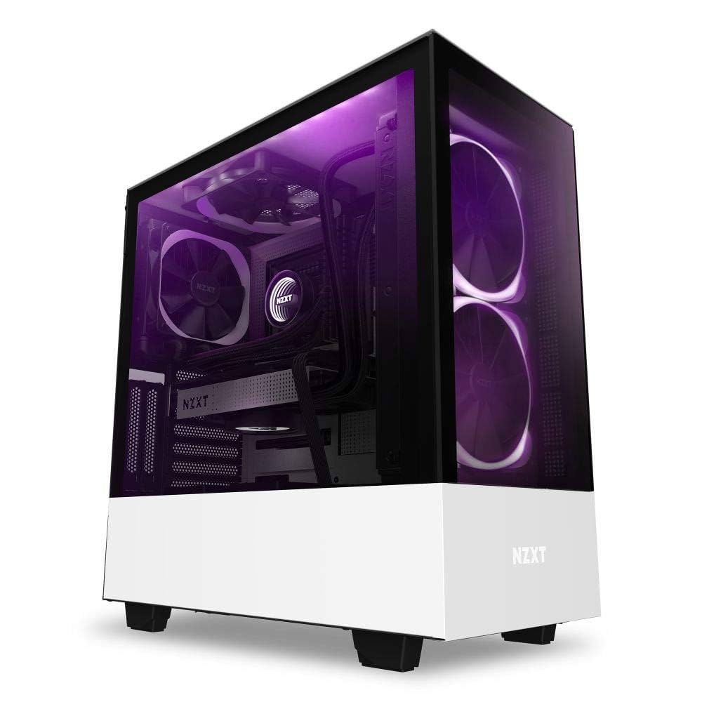 Amazon.co.jp: NZXT H510 Elite White & Black ミドルタワーPCケース
