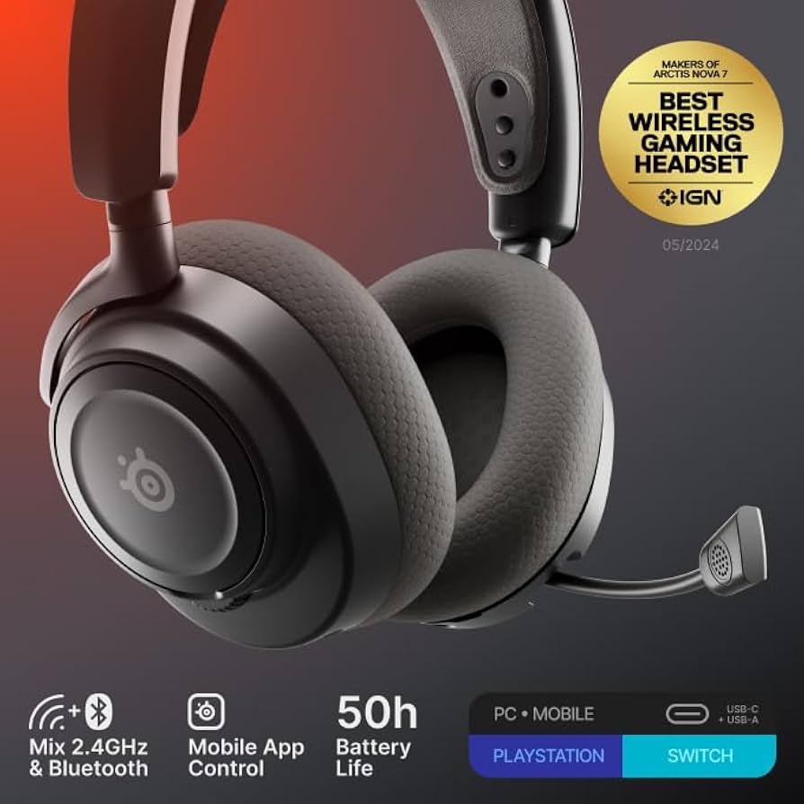 SteelSeries Arctis Nova 7 Wireless Gen 2 Gaming Headset - Real
