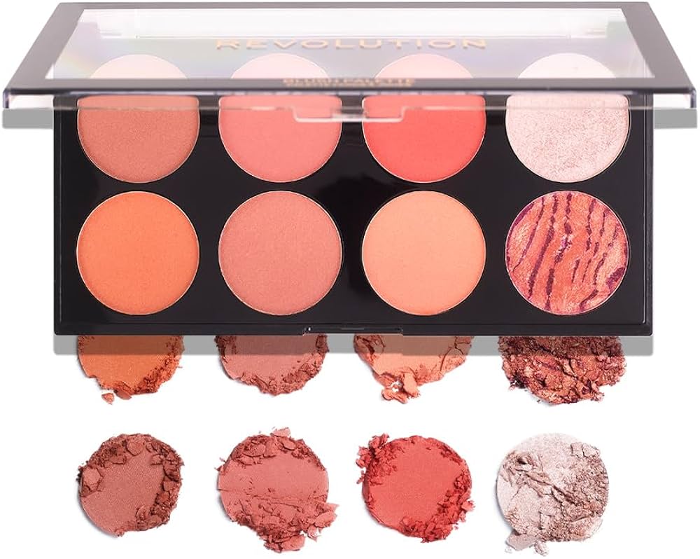 Amazon.com : Makeup Revolution Ultra Blush Makeup Palette, Bronzer