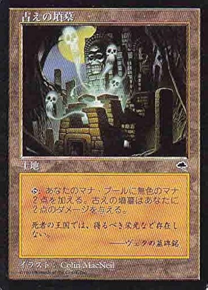 Amazon.co.jp: マジックザギャザリング MTG 土地 日本語版 古えの墳墓