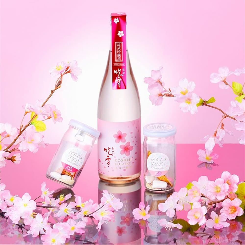 Amazon.co.jp: Ponshuguria Cherry Blossom Strawberry Sake Set
