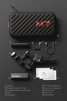 Amazon.co.jp: hohem M7 スマホ ジンバル スタビライザー AIトラッカー