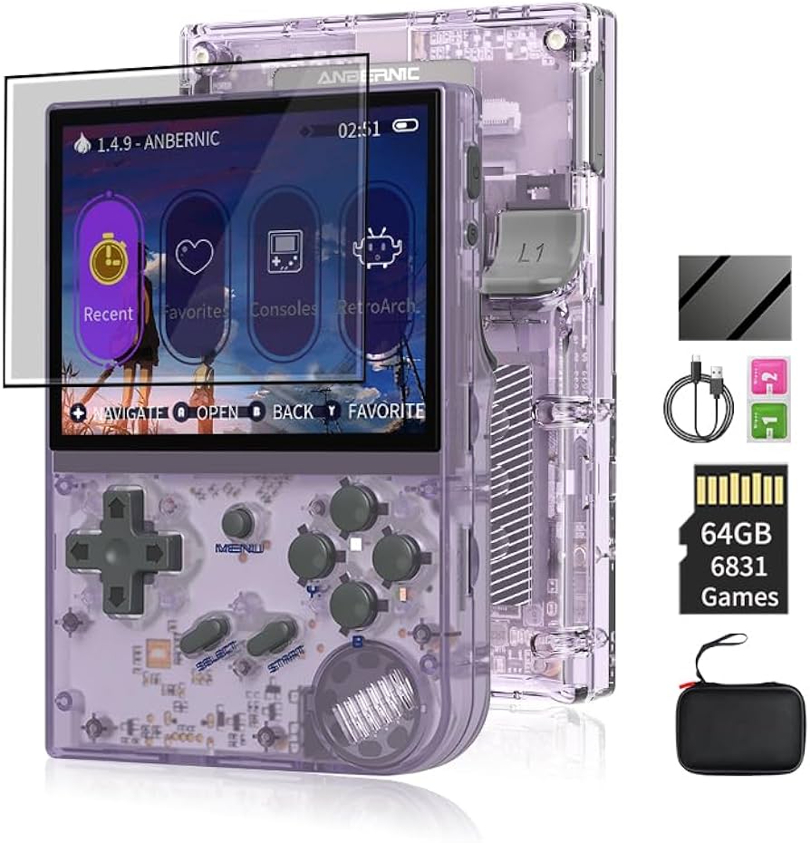 Amazon.com: RG35XX Mini Retro Handheld Game Console Linux Dual OS