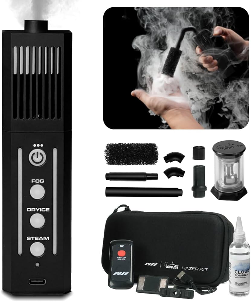 Amazon.com: PMI SmokeNINJA PRO Portable Fog Machine, Improved