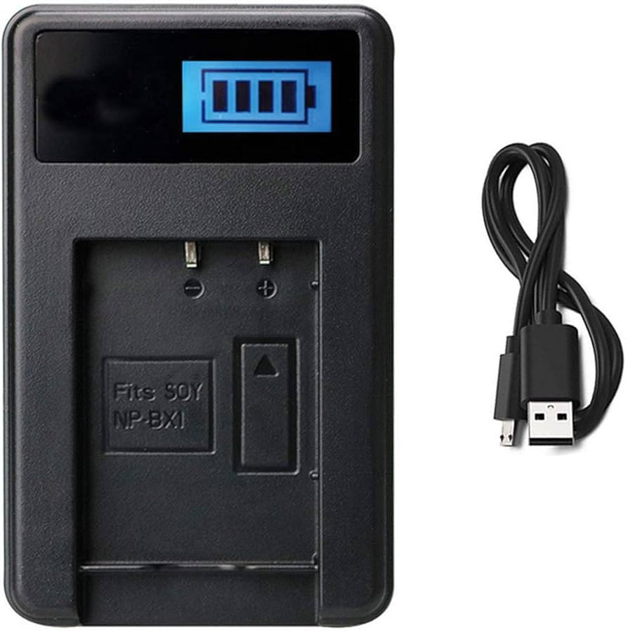 Amazon.com : LCD USB Battery Charger for Sony Cyber-Shot DSC-WX500