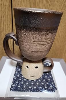 Amazon.co.jp: 備前金彩 備前焼 はにわ ペアマグカップ コースター付き