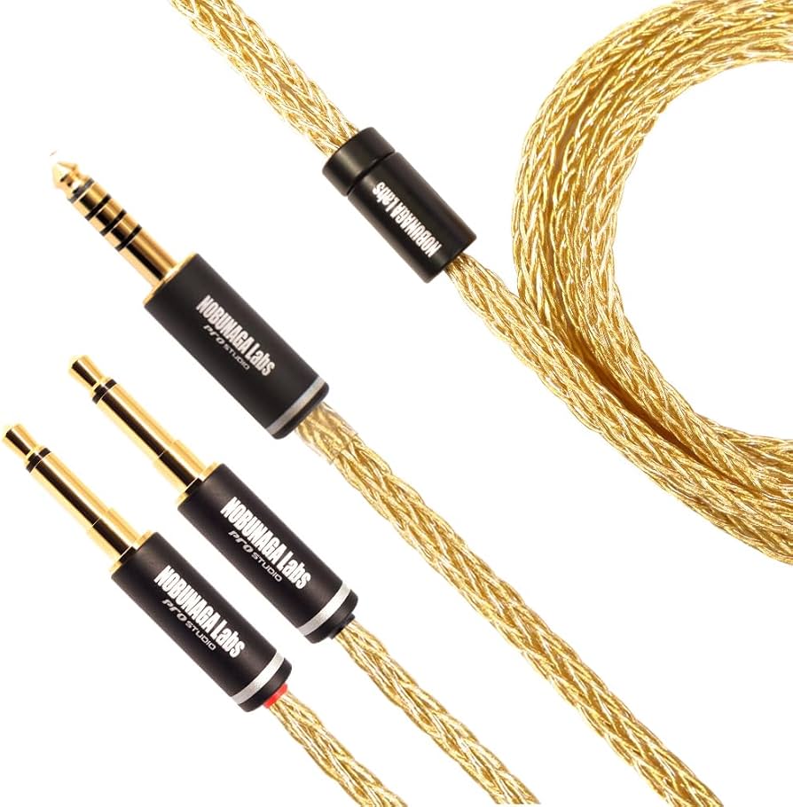 T1 2nd Z7 6N純銀線 銀メッキOFC 16芯 4.4mm5極 L字