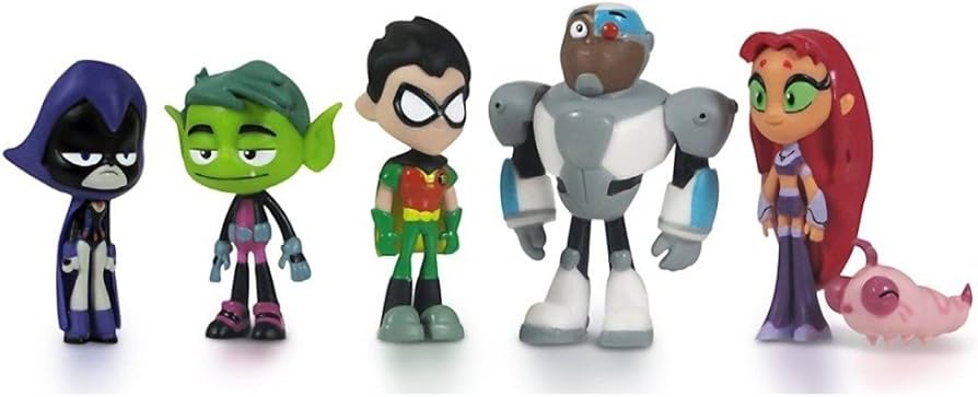 Amazon.com: Teen Titans Go Teen Titans Action Figure (6-Pack), 2