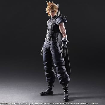 Amazon.com: Final Fantasy VII Remake Cloud Strife Play Arts Kai