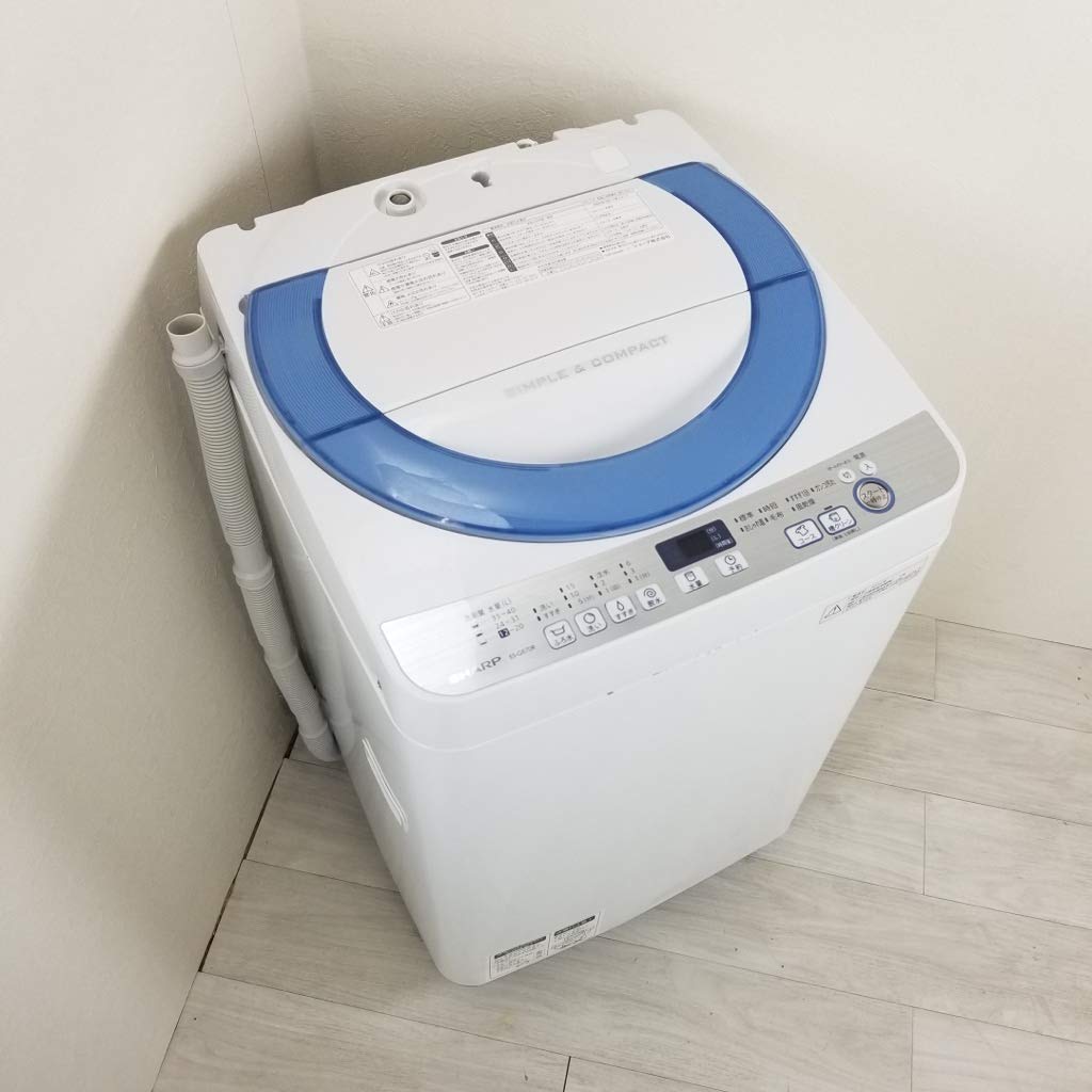 Amazon.co.jp: シャープ 7.0kg 全自動洗濯機 ブルー系SHARP 穴なし槽