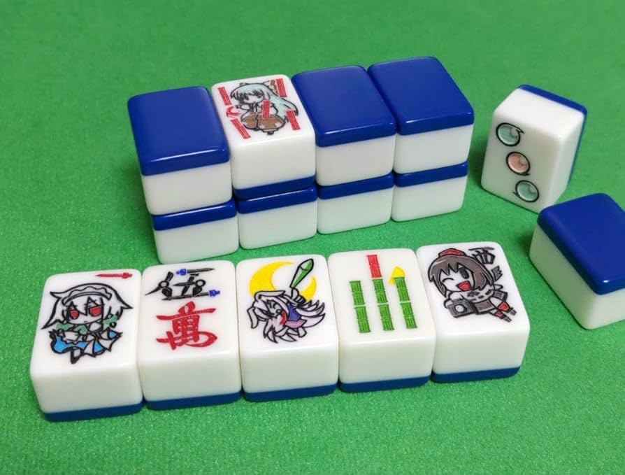 Amazon | 市川屋青バージョン 東方麻雀牌「極東」Far east VJC | 麻雀