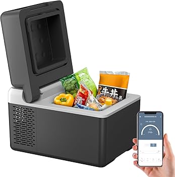 Amazon.co.jp: F40C4TMP ポータブル冷蔵庫 12L 車載冷蔵庫 -20℃～20