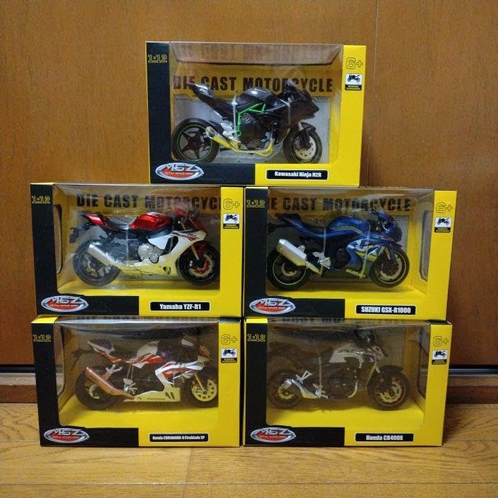 Amazon.co.jp: バイク MSZ ダイキャストモデルバイク 5種 : おもちゃ