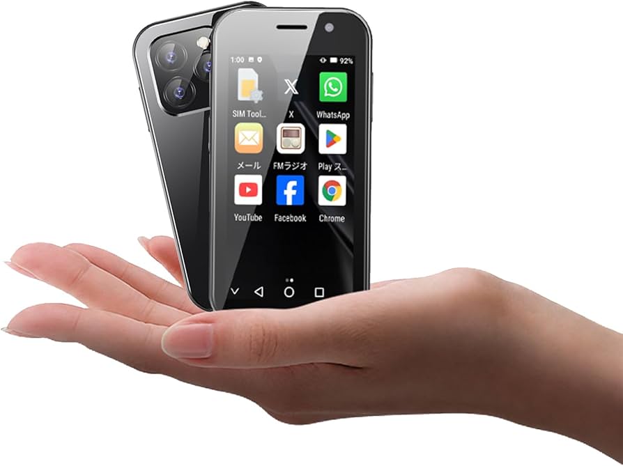 Amazon | ミニ4G携帯電話、3インチのスマートフォンAndroid 9