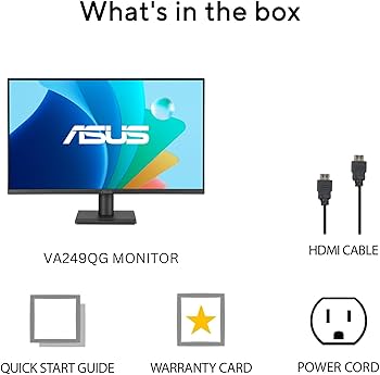 Amazon.com: ASUS 24” 1080P Eye Care Monitor (VA249QG) - IPS, Full