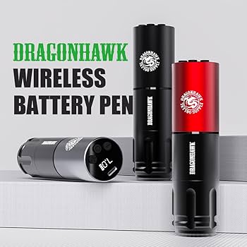 Amazon.com: Dragonhawk A1 Beginner Tattoo Kit, Wireless Complete