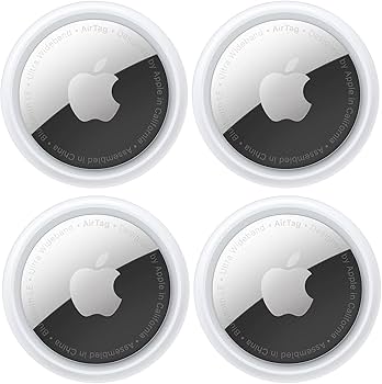 Amazon.com: Apple AirTag Tracking Device, 4-Pack with 1-Year Apple