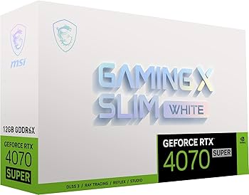Amazon | MSI GeForce RTX 4070 SUPER 12G GAMING X SLIM WHITE/A
