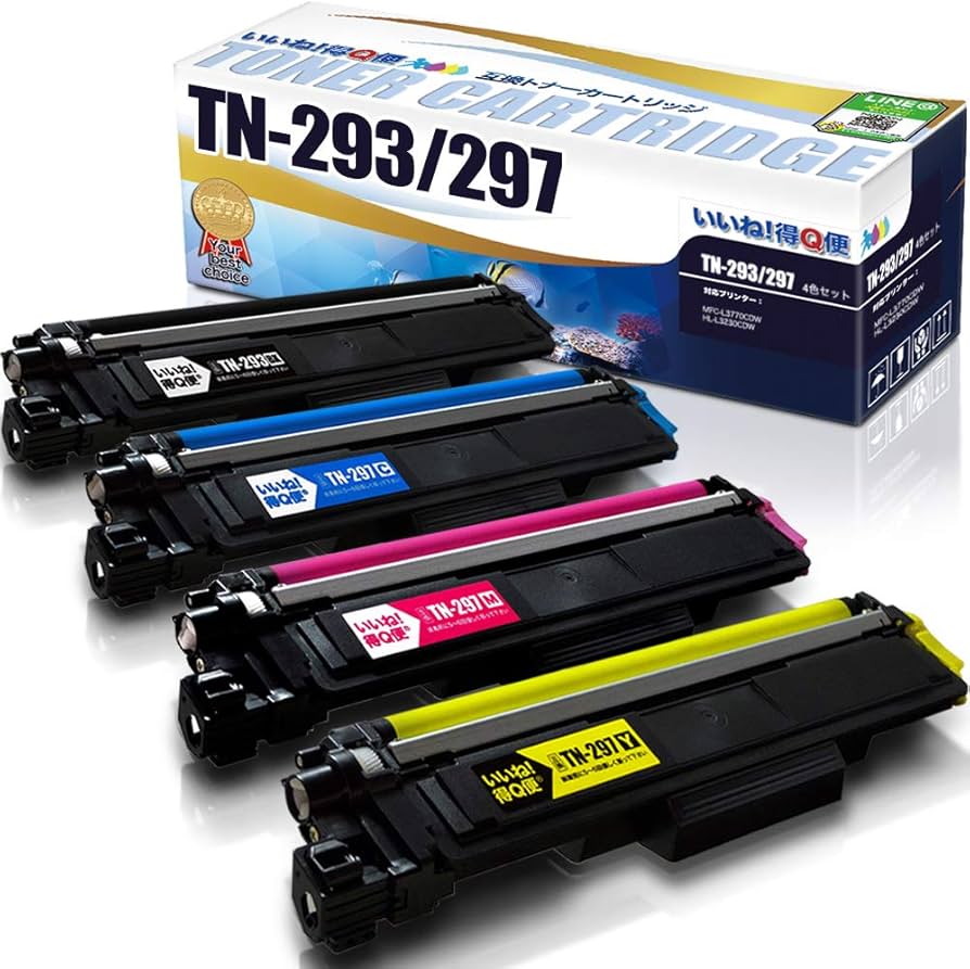 Amazon | いいね！得Q便 ブラザー TN-293/297 4色セット（BK C M Y