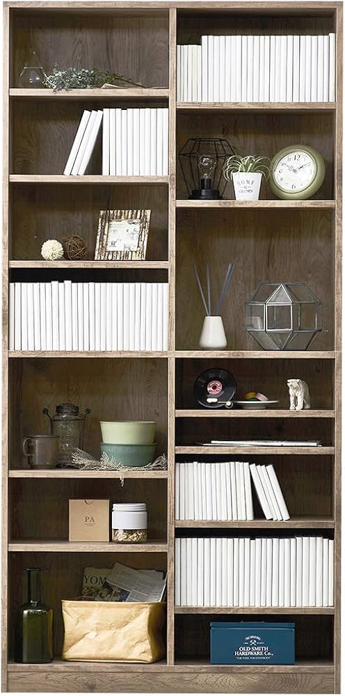 Amazon｜アイリスオーヤマ 本棚 幅89×奥行28.8×高さ180.0㎝ 8段 棚板