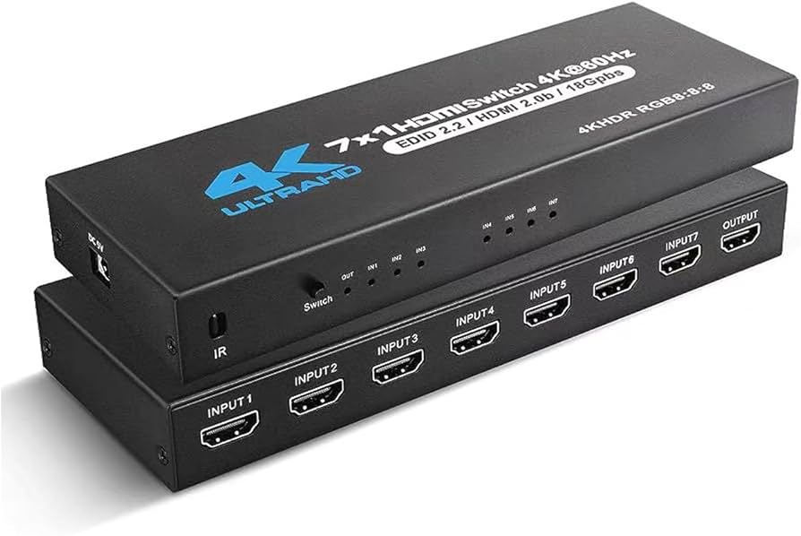 Amazon | HDMI 2.0 切替器 7x1 HDMI2.0 セレクター 7入力1出力