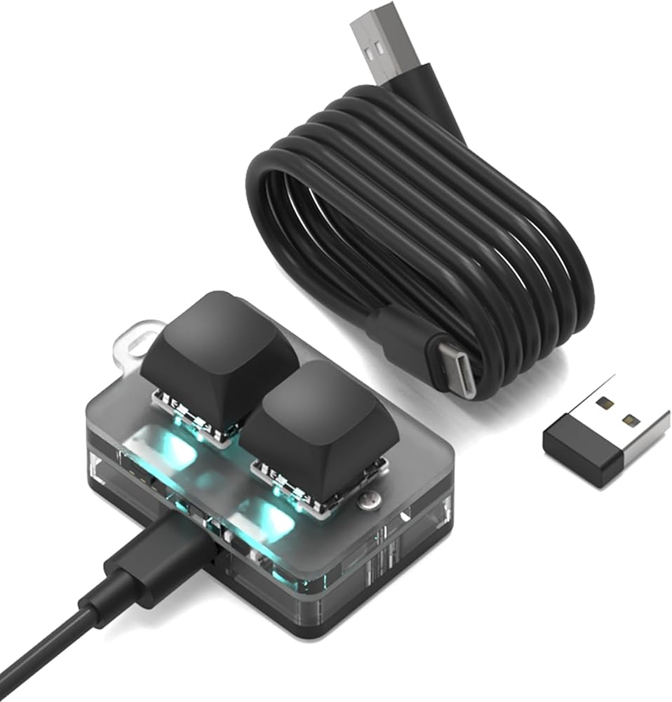 Amazon | BRIMFORD マクロキーボード プログラマブルキーボード 左手